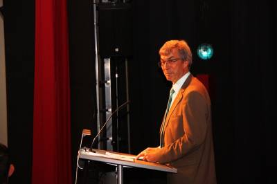 CDU-Landratskandidat Dr. Werner Thomas während seiner Bewerbungsrede