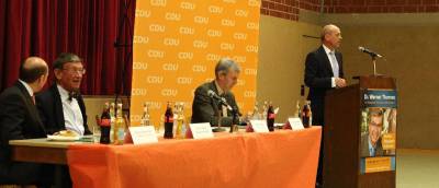 Kreisvorsitzender Gottfried Milde bei der Begrüßung der Gäste