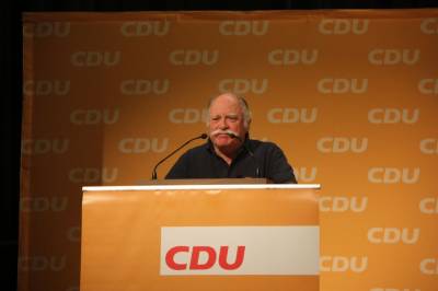 Charles Ross hat Sorgen um die Zukunft Schottlands in der EU und begrüßte die CDU-Mitglieder in Eppertshausen