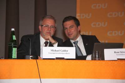 Michael Gahler MdEP und Schriftführer René Kirch
