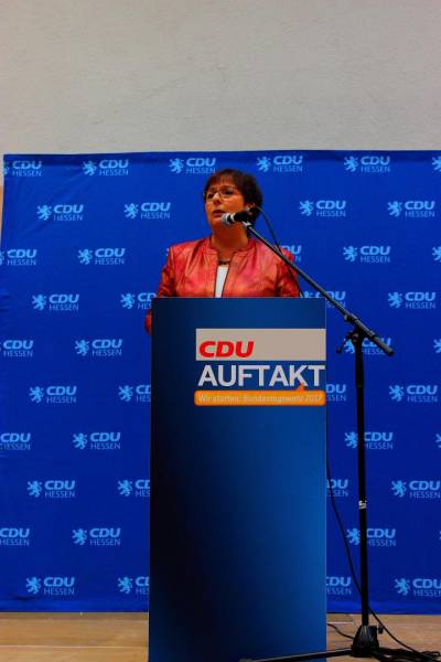 Patricia Lips MdB während ihrer Bewerbungsrede